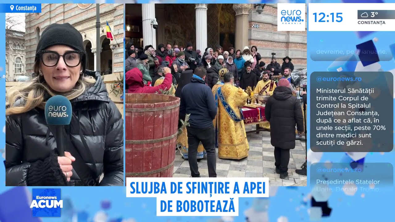 Constanța: a fost sfințită apa pentru sarbatoarea Bobotezei. Slujba va fi oficiată în portul Tomis
