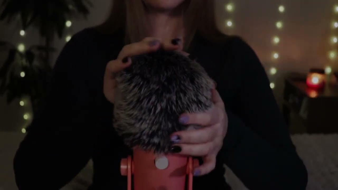 1 Hour ASMR for Deep Sleep 🌙 Fluffy Mic, Inaudible Whispers, Rain & Ocean Waves