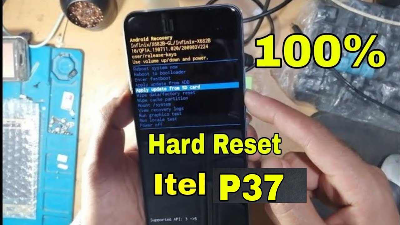 Hard Reset Itel p37 طرقة فورمات الهاتف إتيل