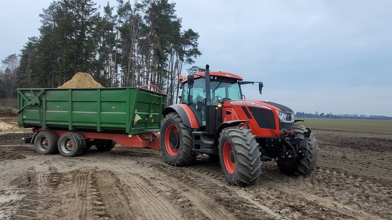 Przewoz ziemi 💪Kramer KT 407 i Zetor Crystal 170hd w akcji 🤪🤪🚜
