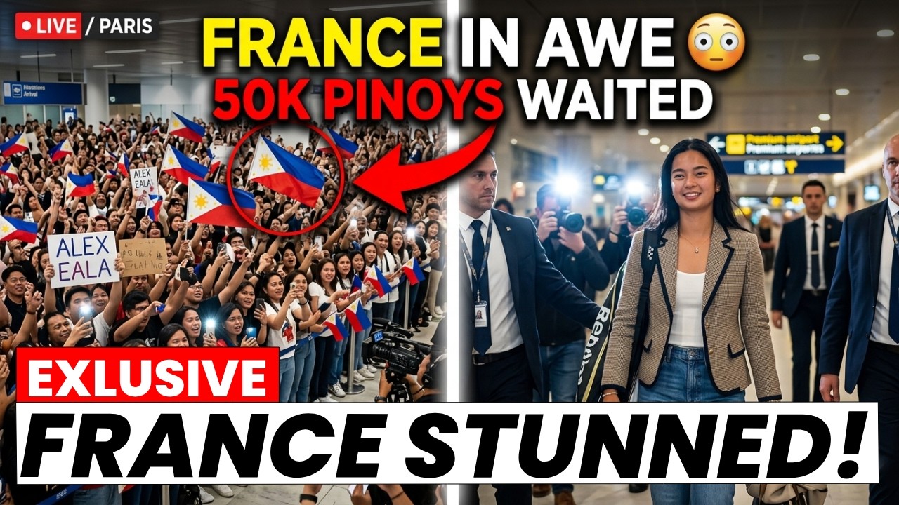 UNREAL Scenes in France! 🇫🇷 Pinoy Fans Mob Alexandra Eala at Airport Before French Open 🔥