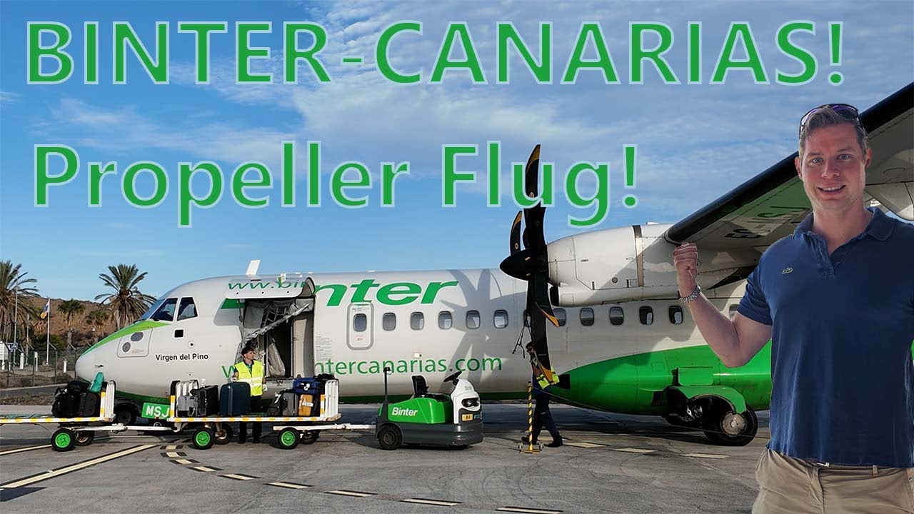 BINTER CANARIAS Propeller-Flugzeug von Teneriffa nach La Gomera