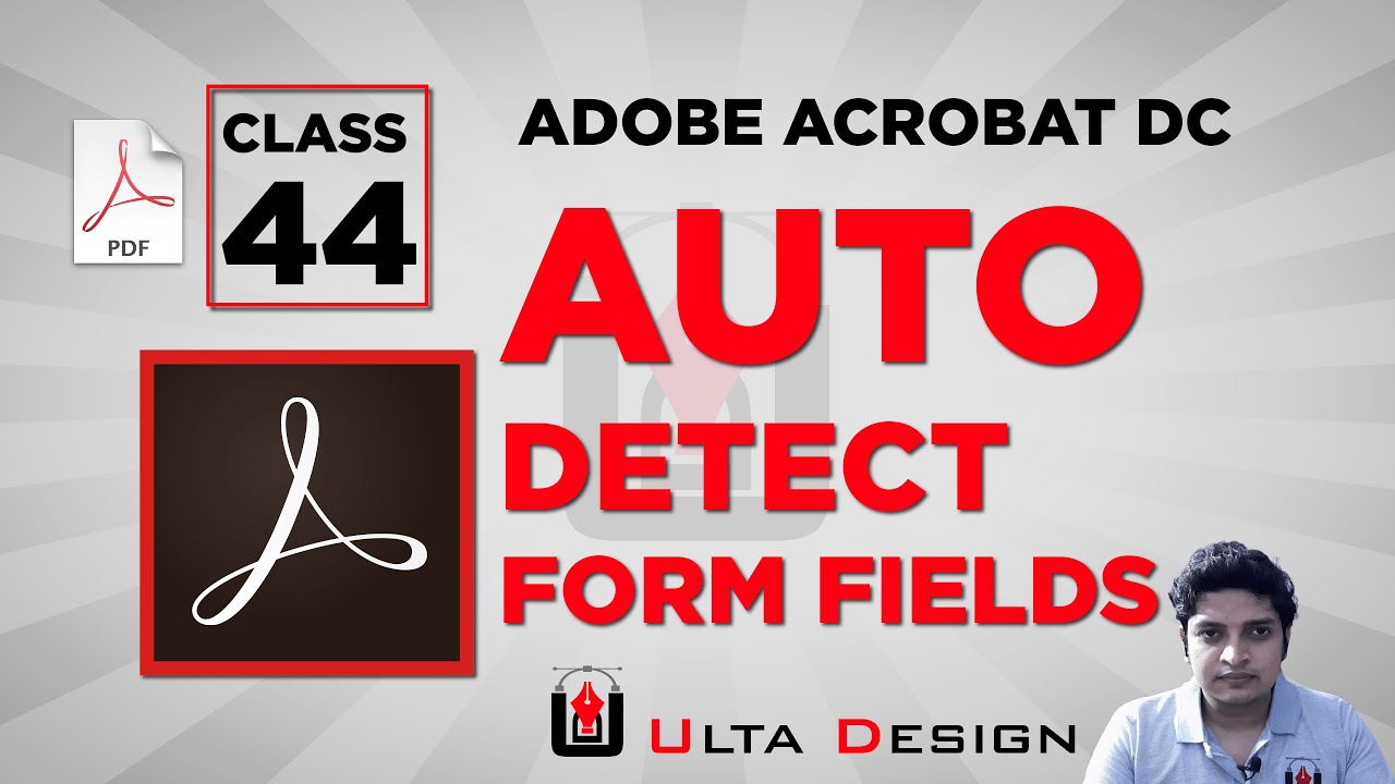 Auto Detect Form Fields in pdf - Adobe Acrobat Pro - Class 44 - Ulta Design