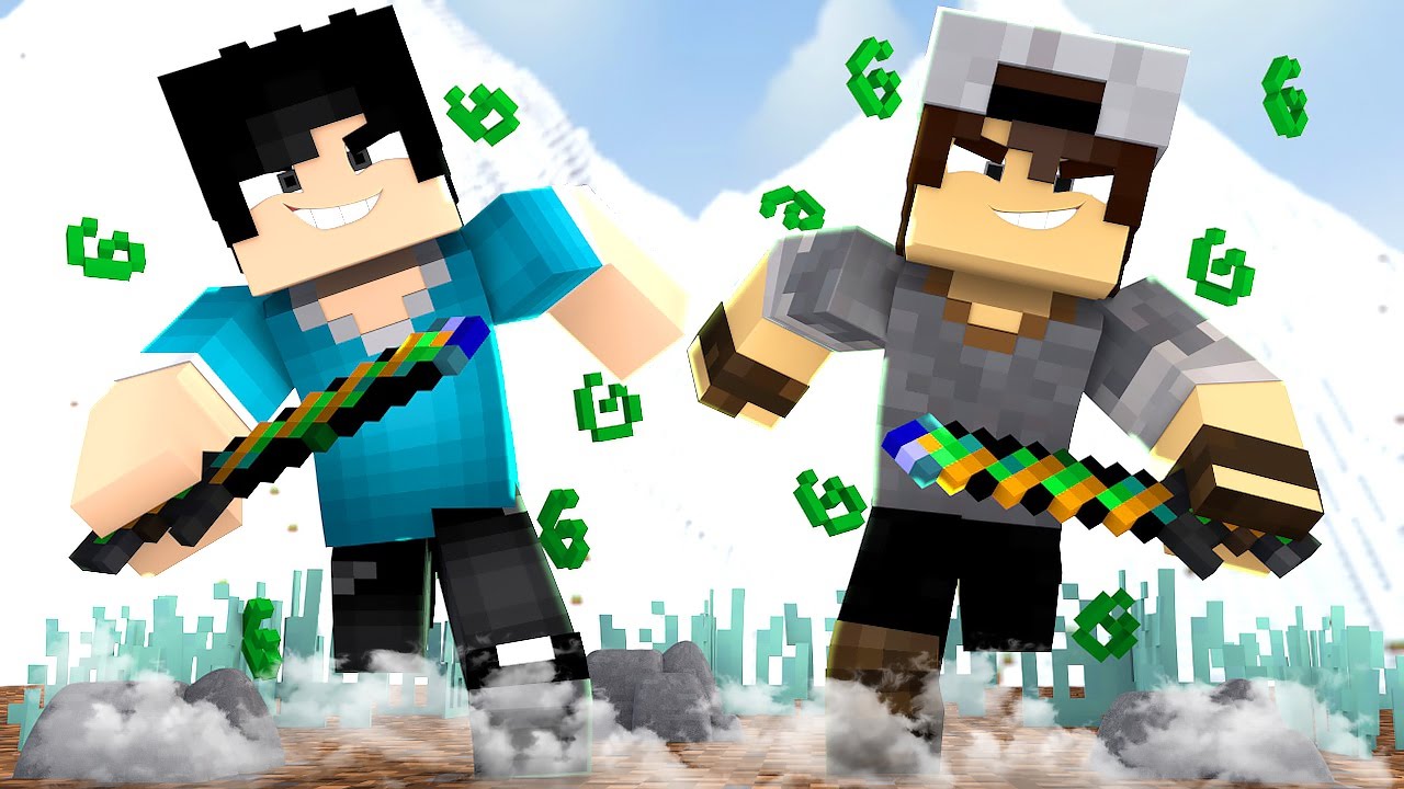 Minecraft: SORTE NO PVP - ESPADA VENENOSA!