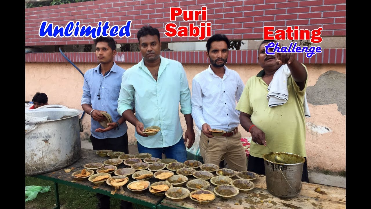 Unlimited Puri Sabji Eating Challenge | Big Poori Aur Aloo ki Sabzi | Food Challenge India
