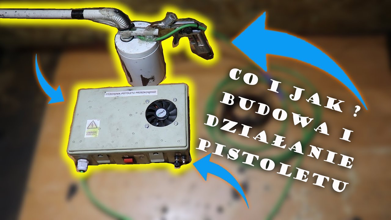 PISTOLET DO MALOWANIA PROSZKOWEGO BUDOWA + SCHEMATY | DIY POWDERCOATING GUN + DIAGRAM