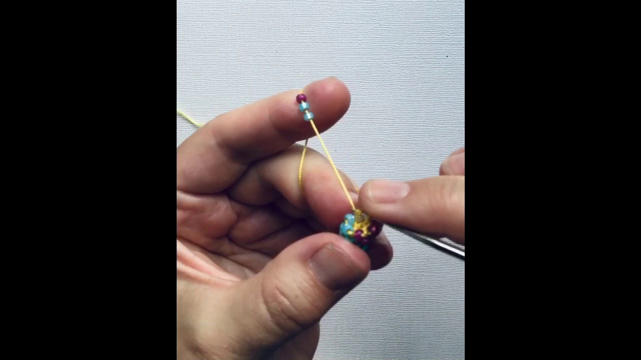 Beginner bead crochet tutorial, slip stitch crochet