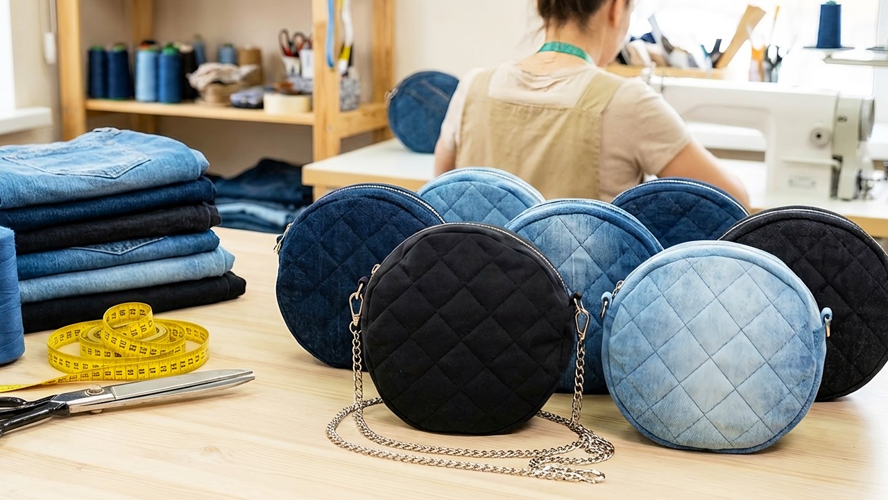 Bolso DIY con jeans viejos 👜✂️ Fácil y sin patrón