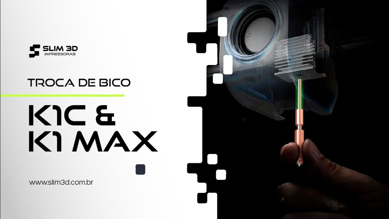 Como trocar o bico da Creality K1C  e K1 MAX