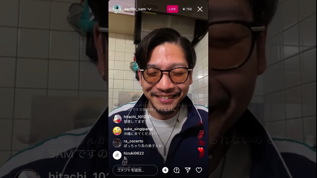 sam  インスタライブ