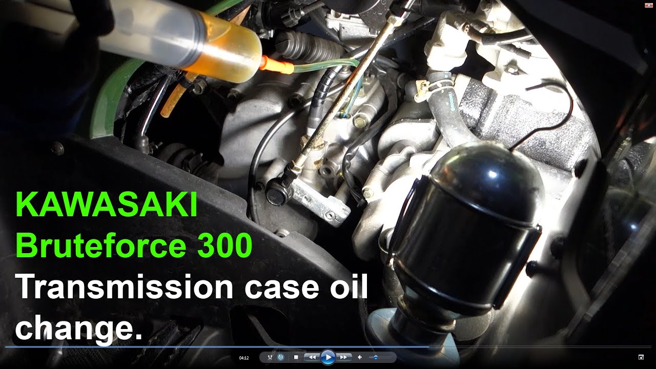 KAWASAKI Brute Force 300 Transmission case oil change
