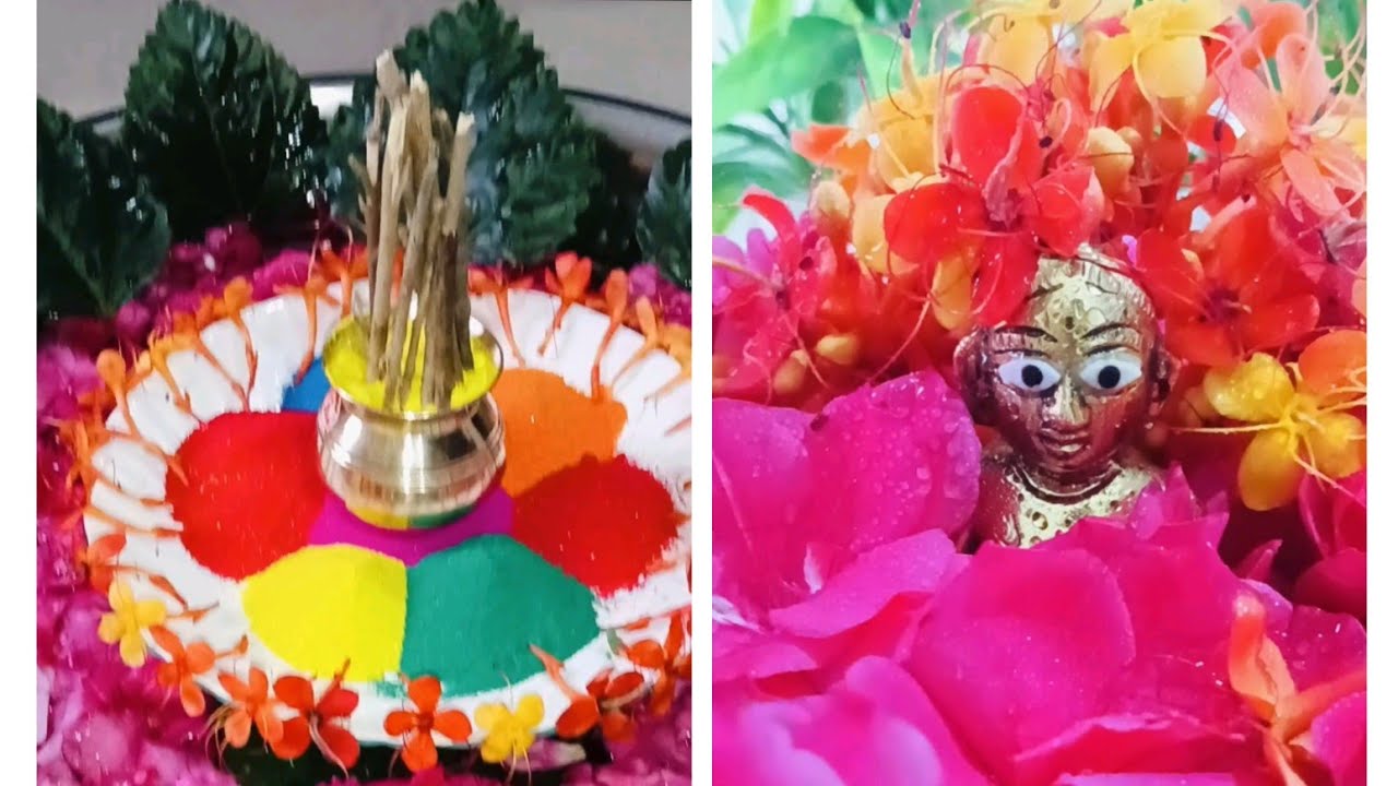 “कन्हा की फूलों वाली होली 🌼 | सुंदर होली डेकोरेशन आइडिया | भक्ति और रंगों का संगम”