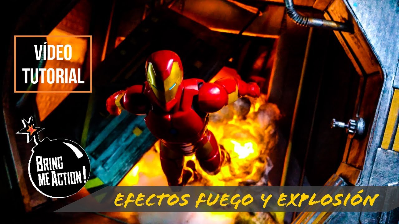 EFECTO DE EXPLOSIÓN Y FUEGO + AEROGRAFO CASERO, DIORAMAS 1/12