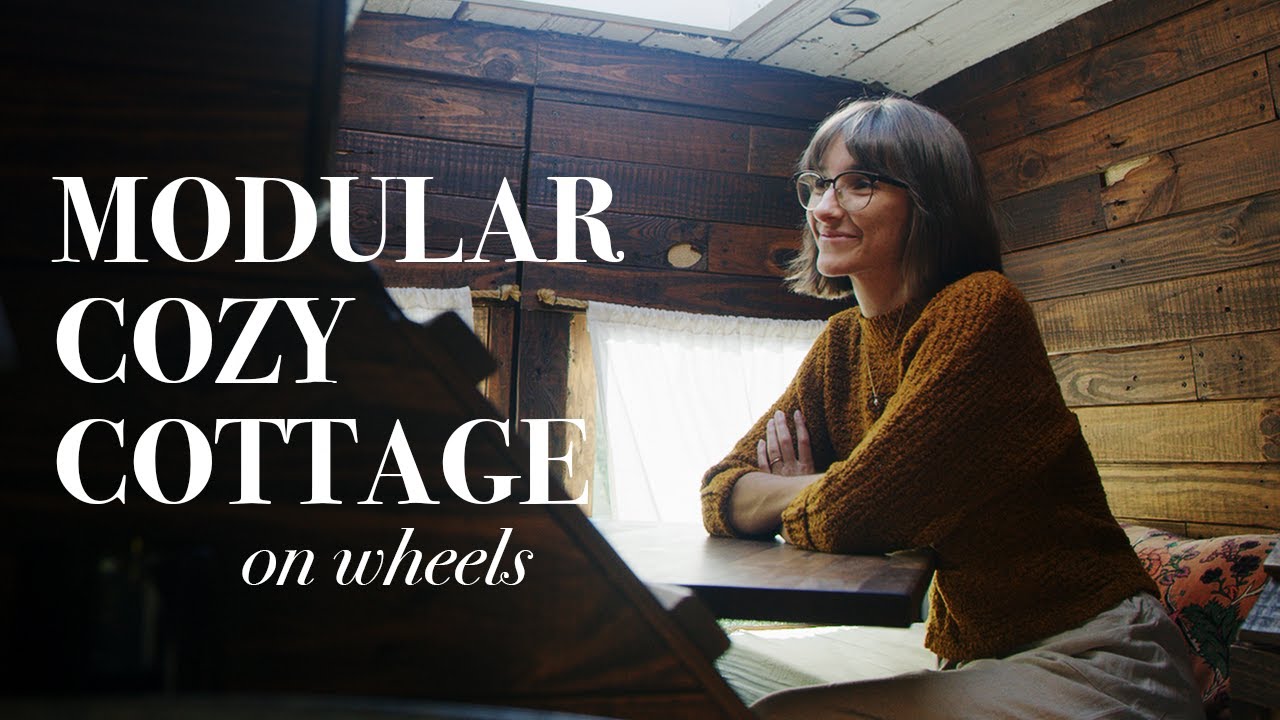 Self-Built Cabin Van Tour | Filmmaker Couple Living Off-Grid