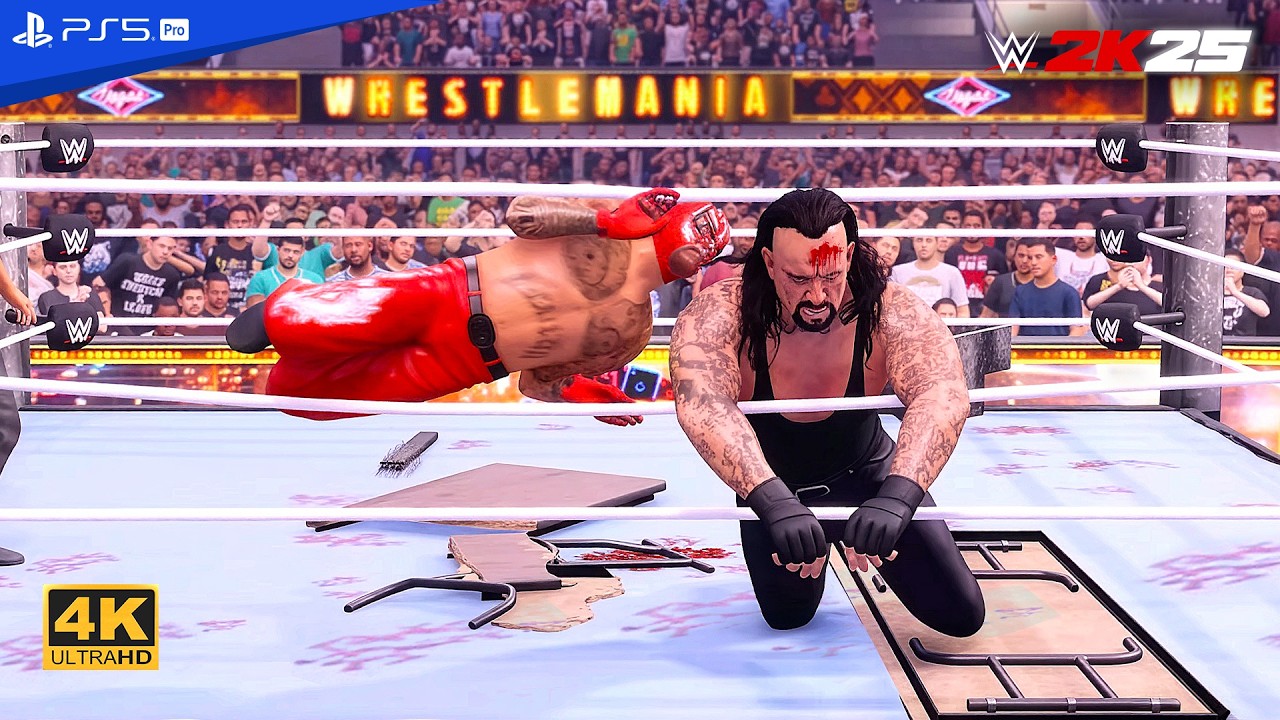 WWE 2K25 – Rey Mysterio vs The Undertaker | No Holds Barred | FULL MATCH [PS5™ Pro 4K60]