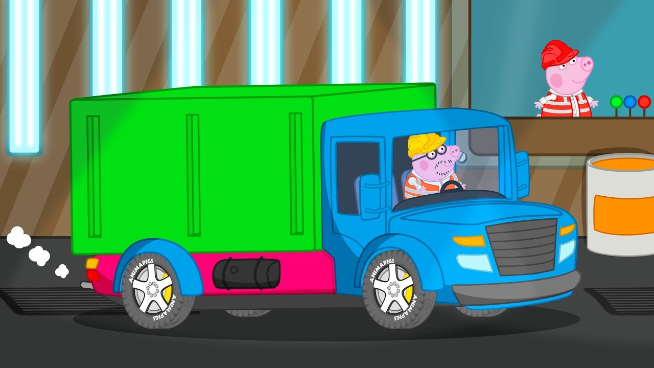 Building Our Colorful Car with Piggy Builders: A Fun Journey into Colors!