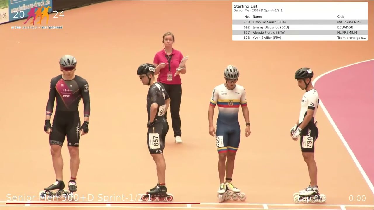 500M +D Senior Men Semi Final   EuropaCup Arena Geisingen 2024