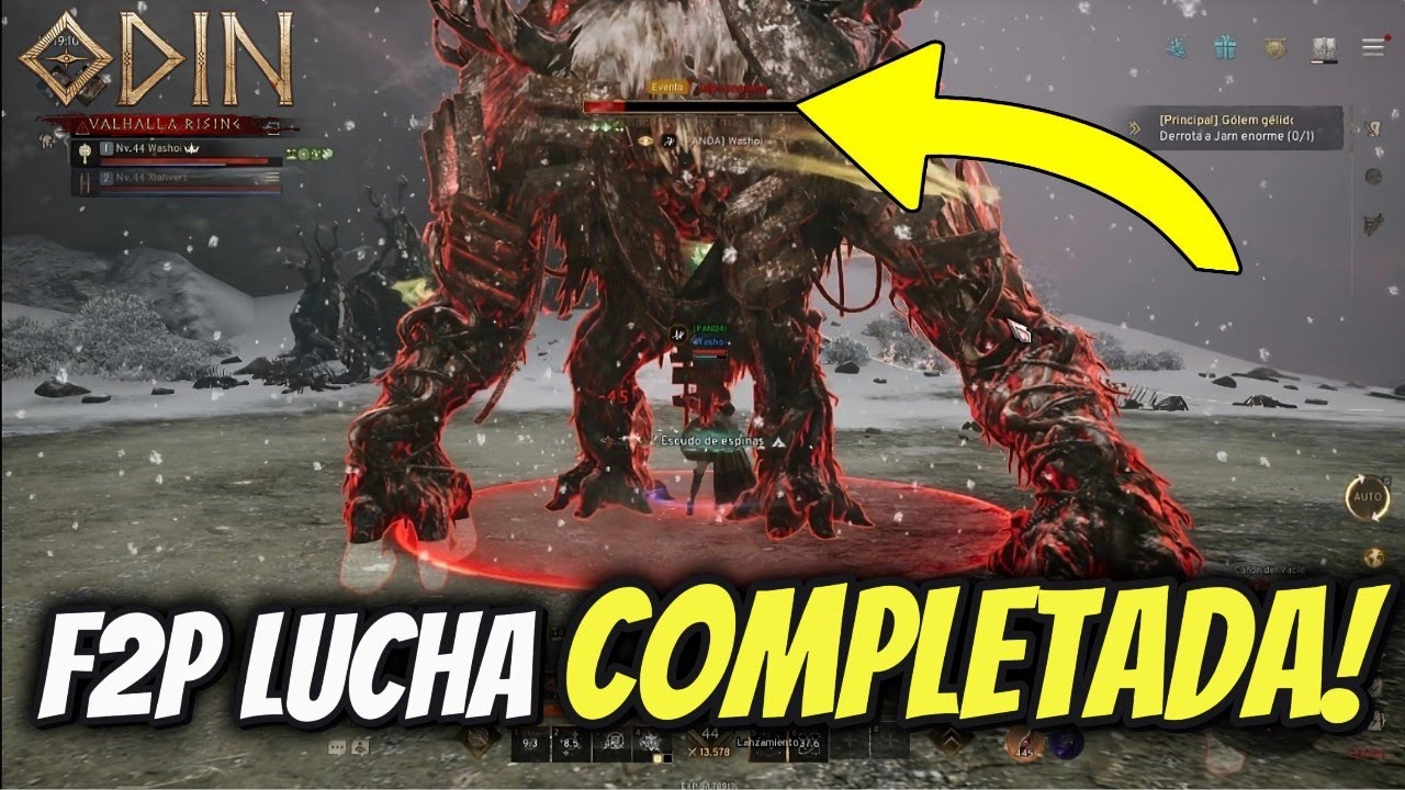 🧐VENCER AL BOSS JARN ENORME (GOLEM  GELIDO DEL VACIO) F2P 🤯 | ODIN VALHALLA RISING