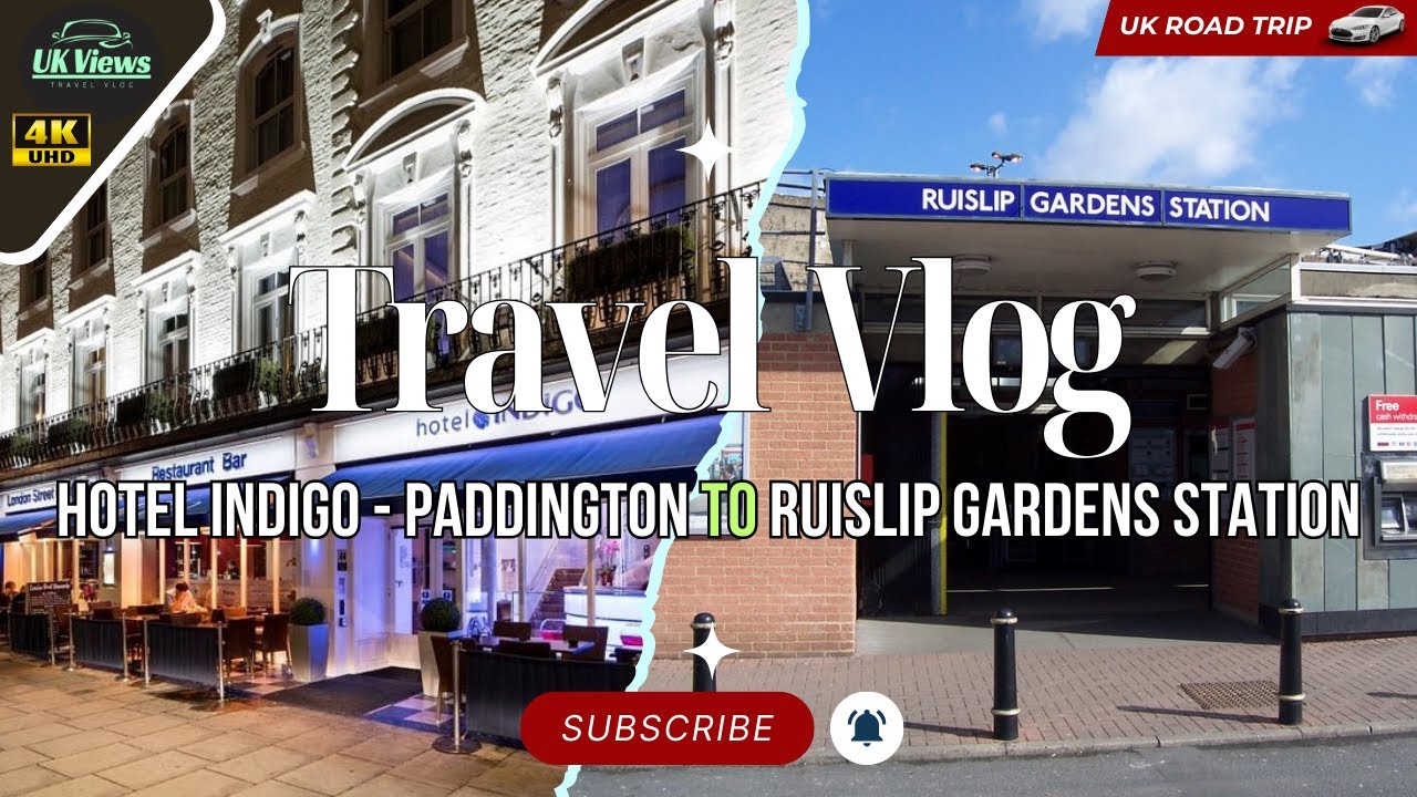 UK 🇬🇧 | Driving from Hotel Indigo London to Ruislip Gardens - VLOG