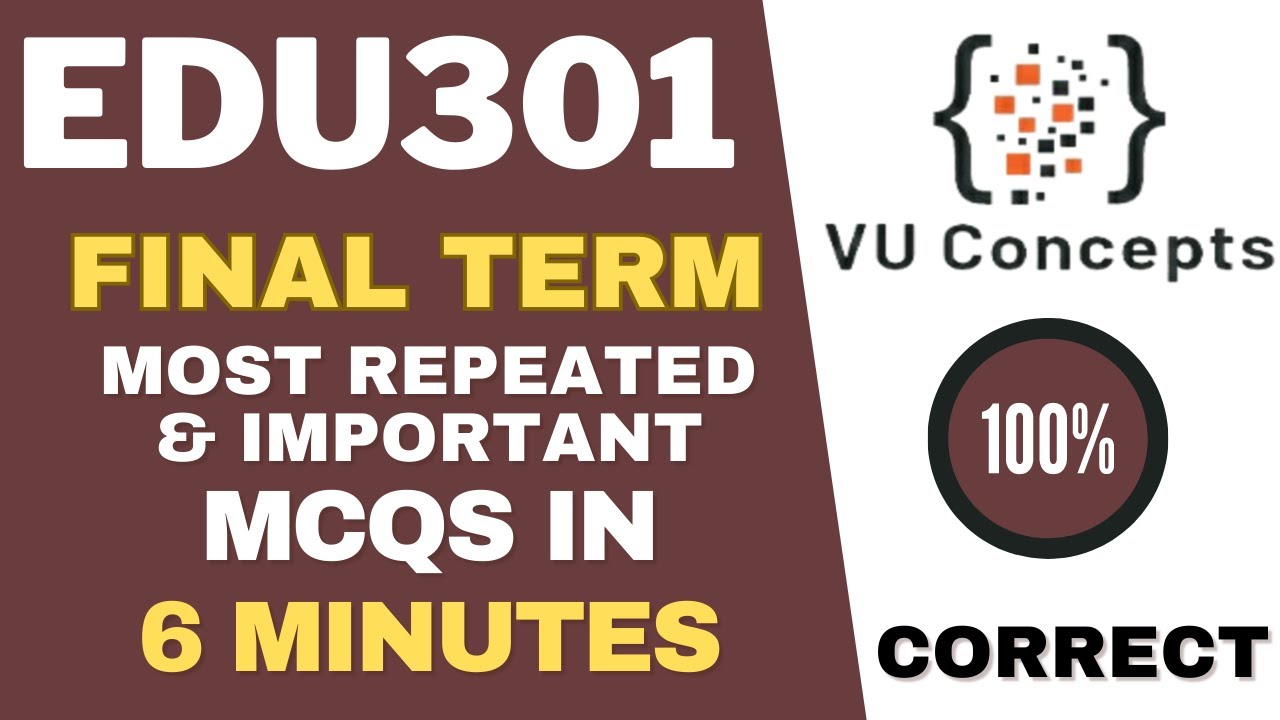 edu 301 final term | edu 301 final term past papers