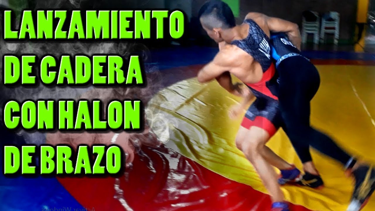 Lanzamiento de cadera con halon de brazo - tecnicas de Lucha grecorromana