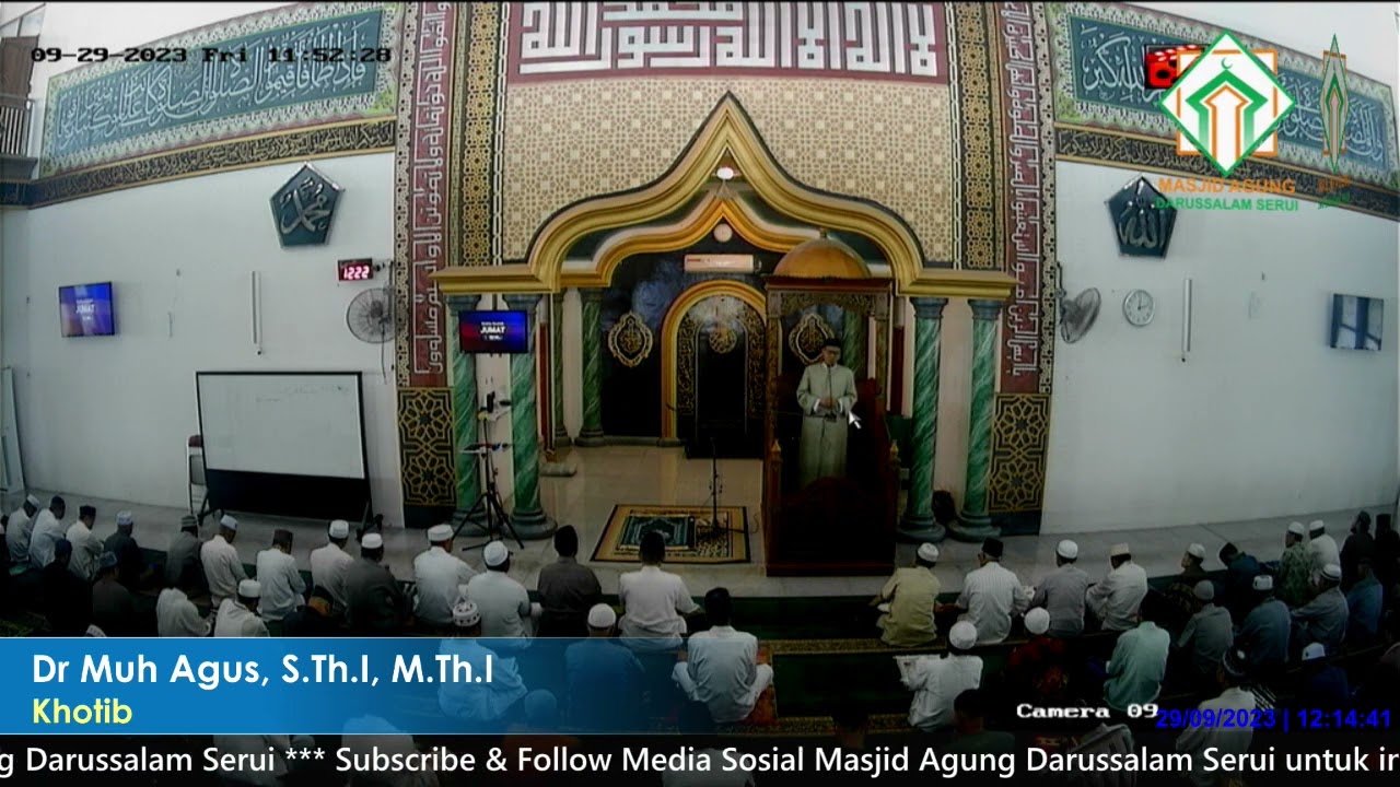 DR. Muhammad Agus, S.Th.I, M.Th.I. Khutbah Jumat 29-09-2023.