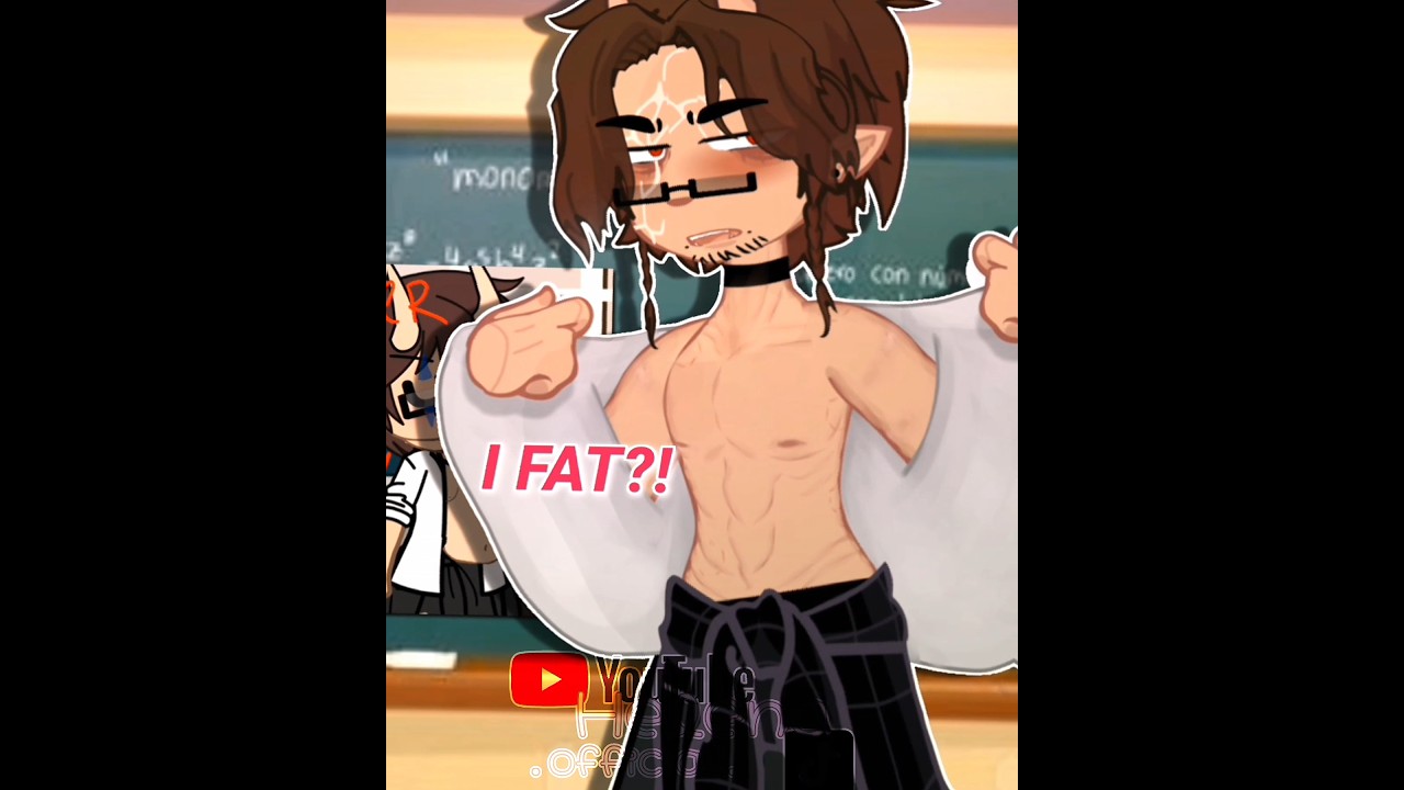 💥🔥I FAT?!👹💥 #animation #gacha #shorts