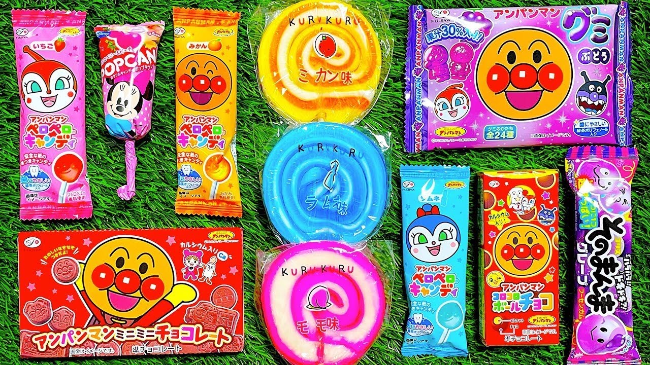 ✨癒しのASMR✨ アンパンマン＆ドラえもんロリポップASMR 🍭 チョコレート割ってカリカリ音＋ネコネコグミ【満足感】
