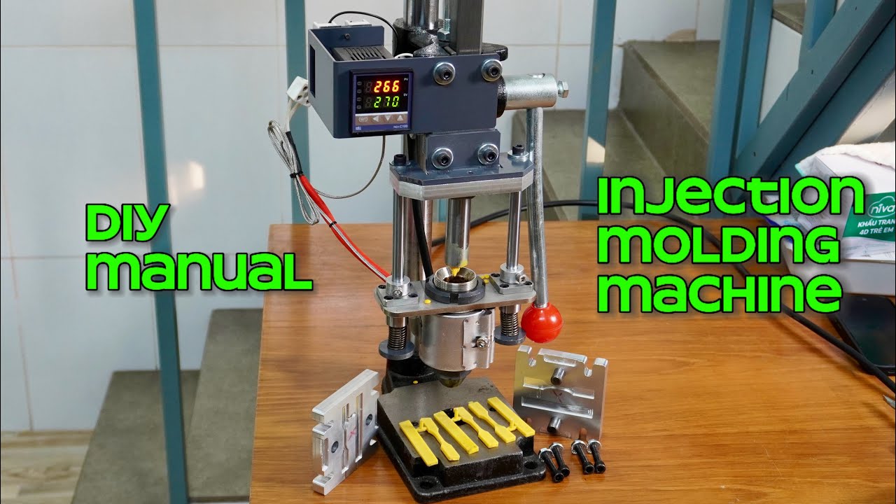 DIY A MANUAL MINI INJECTION MOLDING MACHINE AT HOME