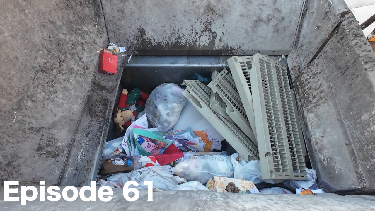 GoPro Garbage Truck Hopper View + Garbage load Dump!! (ep.61)