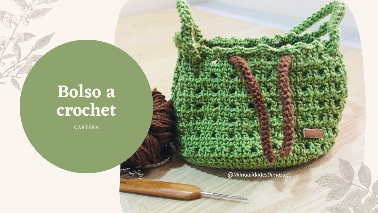 Bolso tejido a Crochet 🧶 Cartera tejida