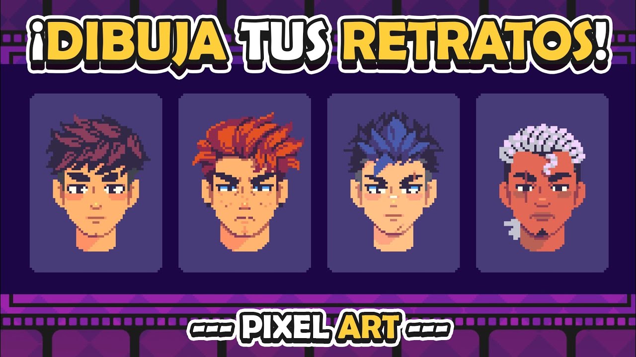 Cómo Hacer Retratos Pixel Art - Vista Frontal 🎨