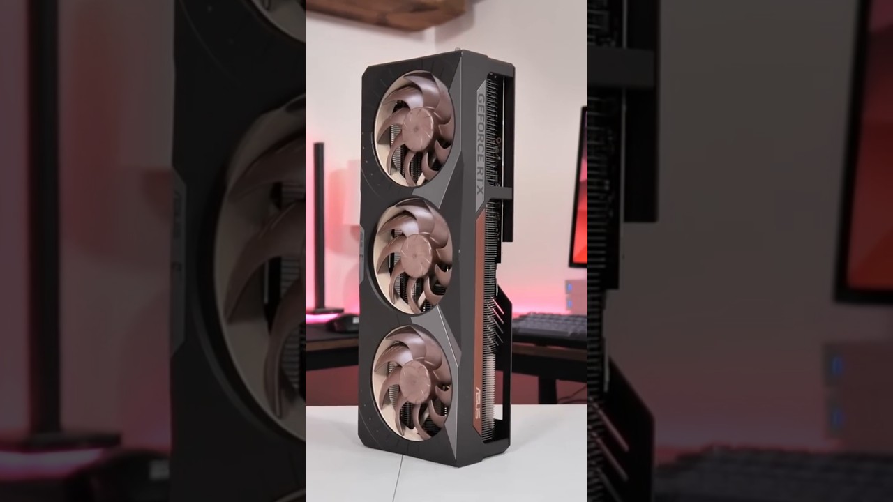 Протестировали самую дорогую и самую тихую RTX 5080 #noctua #rtx #nvidia #gaming