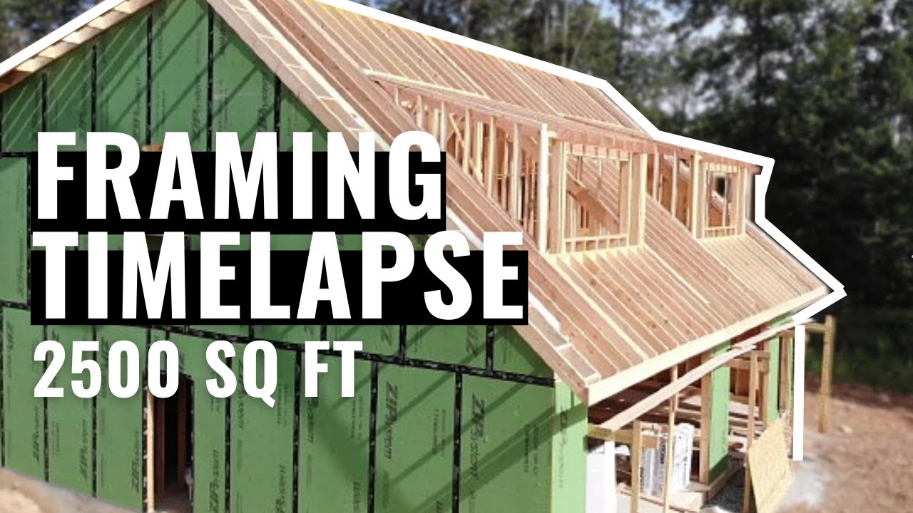 FRAMING A HOUSE IN 4 MINUTES (Build Timelapse)
