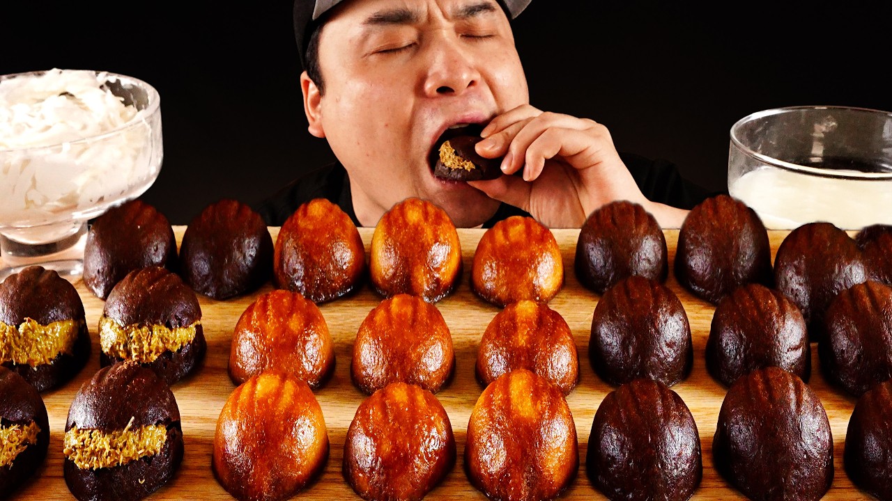 요즘 대세 상하이버터떡과 초코버터떡, 두바이초코버터떡 먹방~!! Shanghai Butter Rice Cake