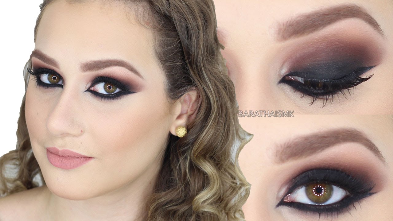Smokey eyes com Delineado Dramático- Por Bárbara Thais