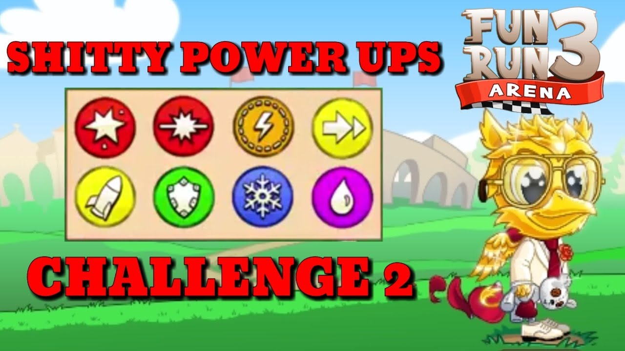 FUN RUN 3 : SHITTY POWER-UPS CHALLENGE 2 !