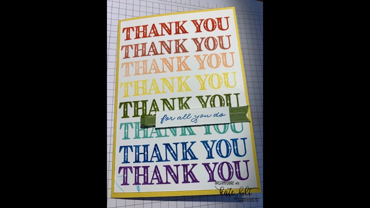 A Rainbow Of Thanks. Thursday Facebook Live Replay
