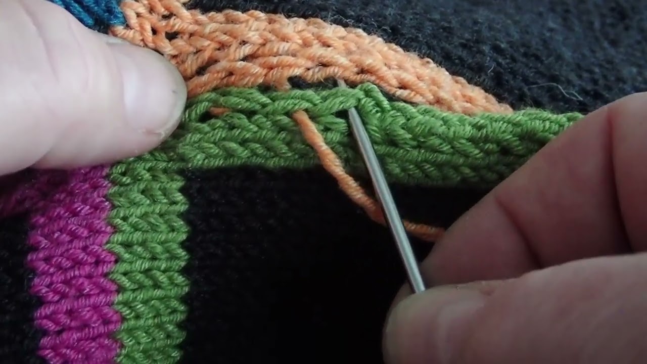 Zusammennähen der Patches von der Double Face Jahresdecke 