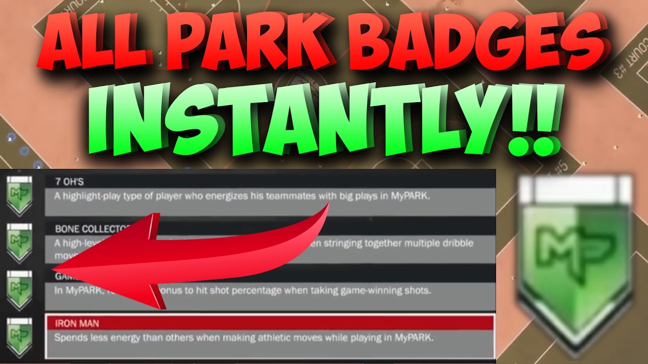 NBA 2K17 How to Get ALL PARK BADGES INSTANTLY!! Park Badges Tutorial