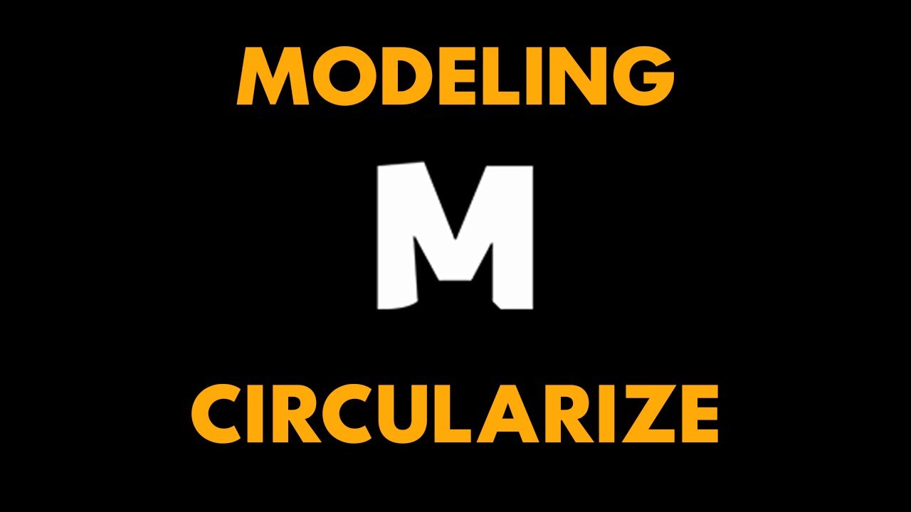 Maya Modeling Tutorial - Circularize