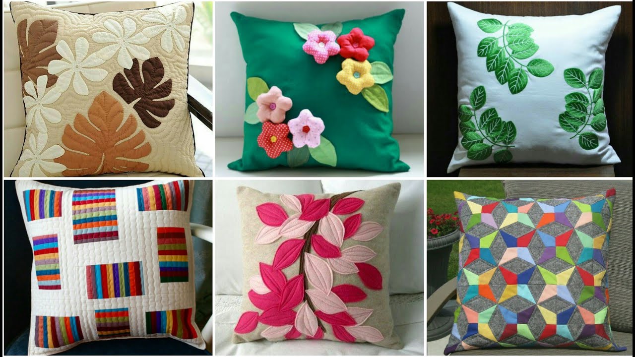 New stylish and modern applique work cushions cover design by pop up fashion 💞💞