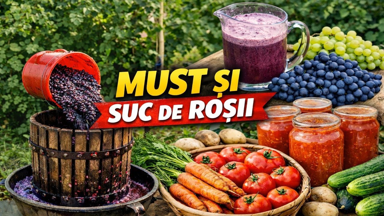 🍇🍅 Grădina în septembrie | Must, suc de roșii și recoltă bogată 🌱