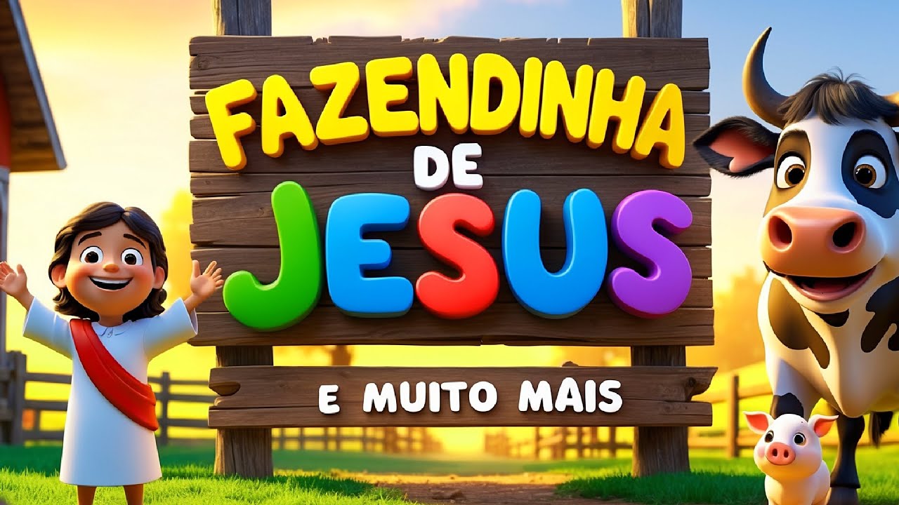 Fazendinha de JESUS e MUITA ALEGRIA | Louvores Alegres e Animados | Gospel Infantil
