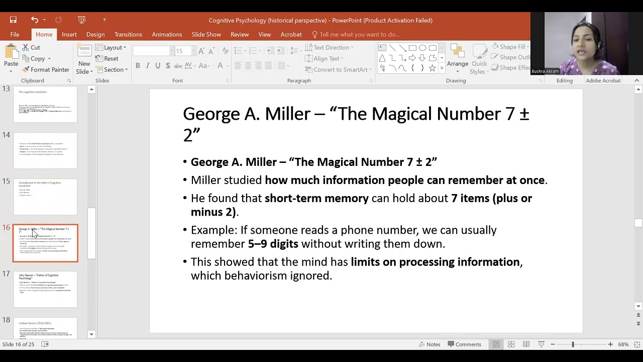 Cognitive psychology: Historical perspective