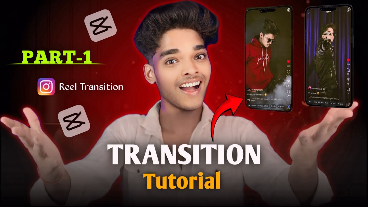 Reel Transition Tutorial Part #1 How to edit Reels For Instagram & With Vedio effect //Virat Singh⚡️