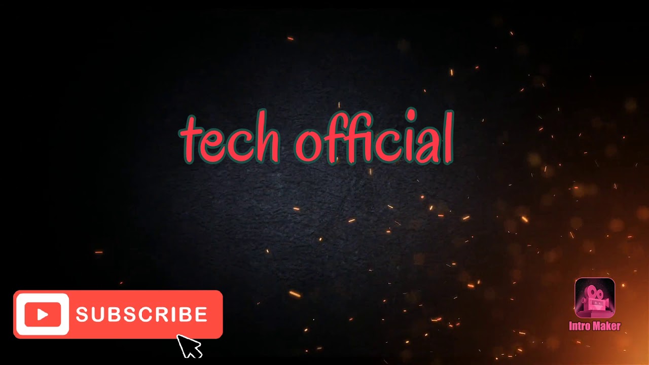 Welcome to my new channel tech offial.