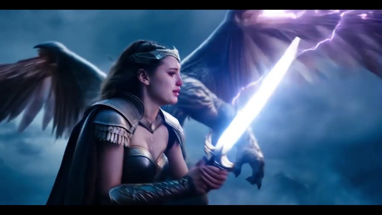 Amazon Girls fight with monsters Cgi epic scene