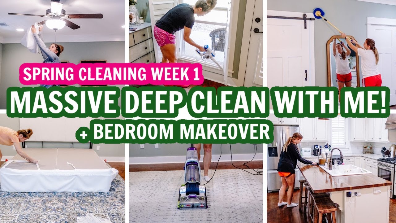 🥵EXTREME MASSIVE DEEP CLEAN WITH ME! | 🌸SPRING CLEANING MOTIVATION 1 | SPRING CLEANING SERIES 2022