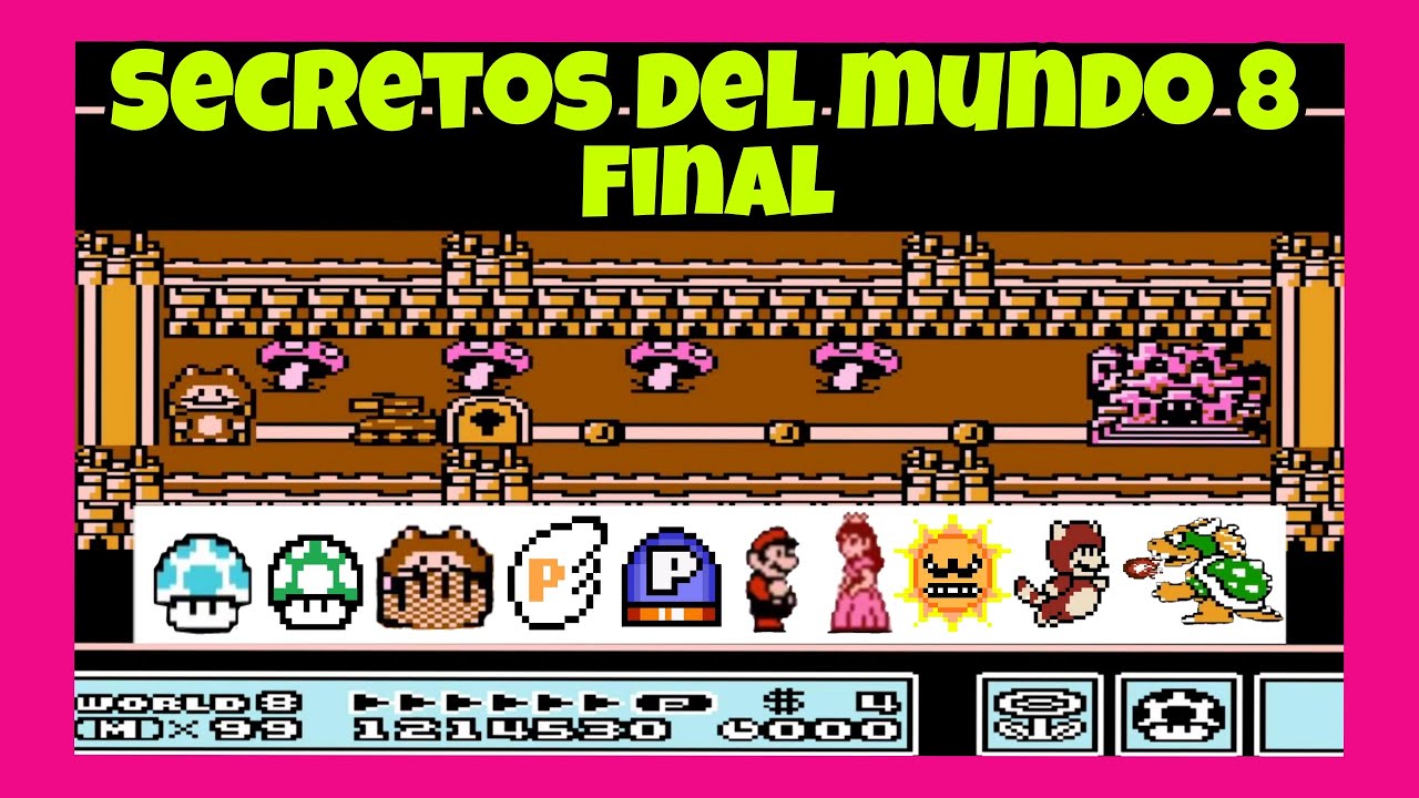 Super Mario Bros 3 | Mundo 8 - Completo Secretos y Trucos | World 8 - Secrets 🎮 Andy Lo Plays🎮